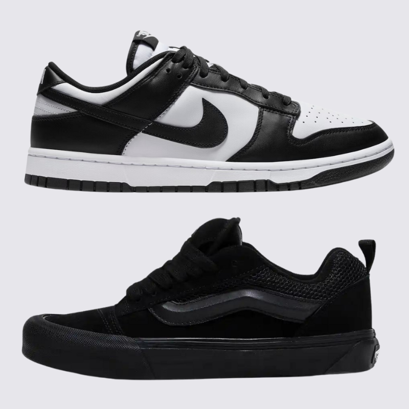 NK Dunk Panda und VNS KNU All Black (1 GRÁTIS)