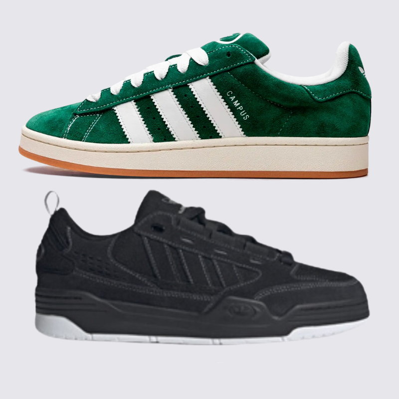 ADI2000 All Black und Adidas Campus in Grün hinzufügen (1 GRATIS).