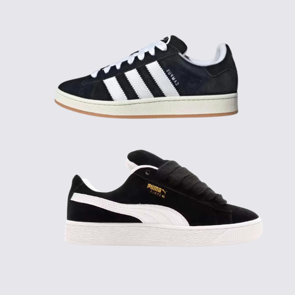 Adidas PM Suede XL Schwarz und Adidas Campus Schwarz (1 GRÁTIS)