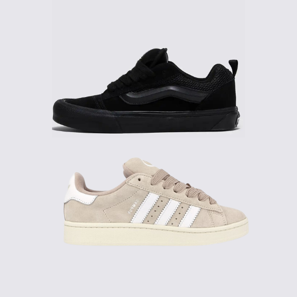 Adidas VNS Knu All Black und Adidas Campus 00s Beige (1 GRÁTIS)