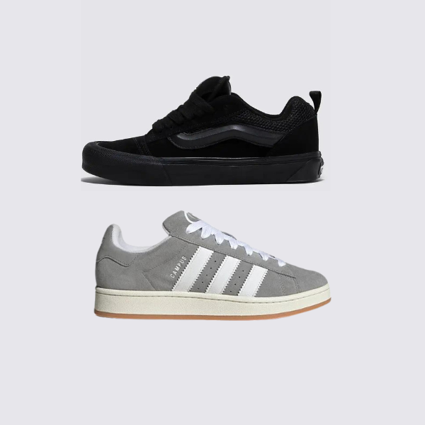Adidas VNS Knu All Black und Adidas Campus 00s Grau (1 GRÁTIS).