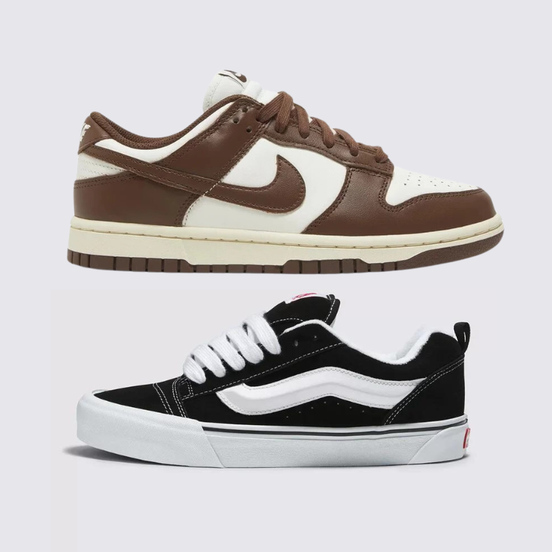 NK Dunk Cacao und VNS Knu Schwarz/Weiß (1 GRATIS)