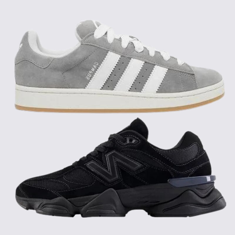 ADDS Campus Cinza e NB 906 ALL BLACK (1 GRÁTIS)