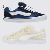 Adidas VNS Knu Blau und Adidas PM Suede Beige (1 GRÁTIS).