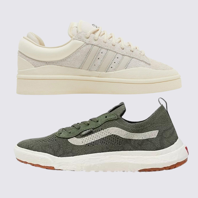 Adidas Bad Bunny in Beige und VNS VR3 in Grün hinzufügen (1 GRATIS)
