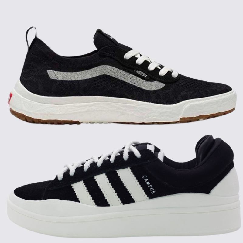 VNS VR3 in Schwarz/Weiß und Adidas Bad Bunny in Schwarz hinzufügen (1 GRATIS).