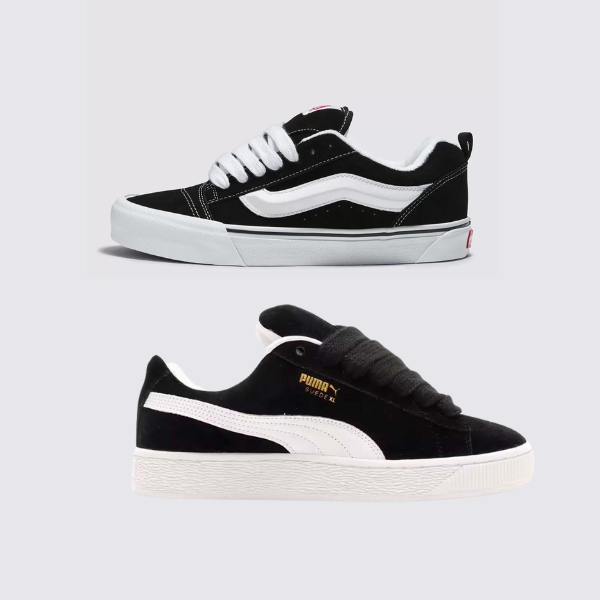 Adidas VNS Knu Schwarz und Adidas PM Suede XL Schwarz (1 GRÁTIS).