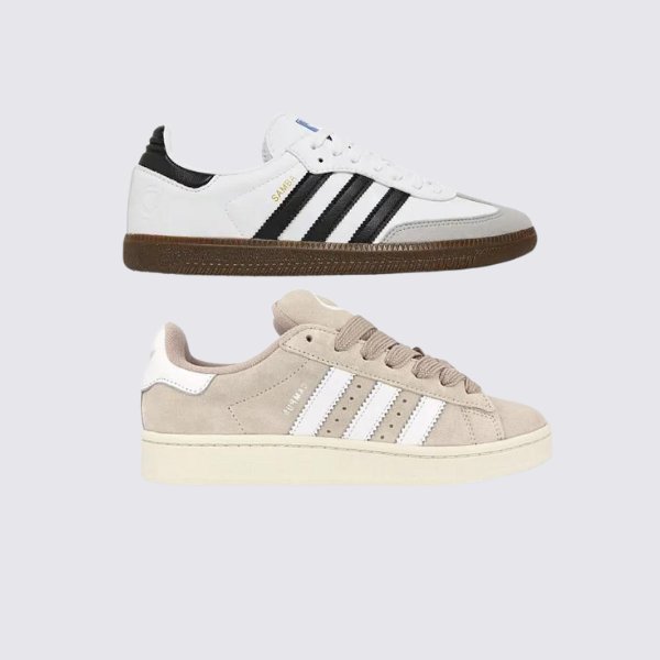 ADDS Samba Branco Com Preto e Campus Bege (1 GRÁTIS)