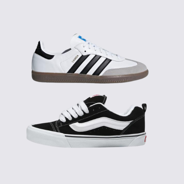 ADDS Samba Weiß und VNS Knu Schwarz/Weiß (1 GRATIS)