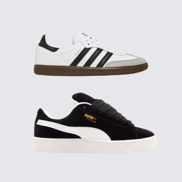 Adds Samba Branco  e PM Suede XL Preto (1 GRÁTIS)