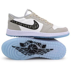 Jordan 1 Dior Low| Branco Cinza